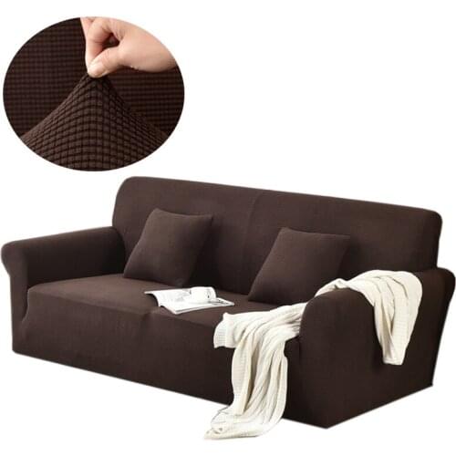 Velvet Sofa Covers for Living Room Solid Sectional Sofa Cover Elastic Couch Cover Home Decor Fundas Sofa Slipover Top Quality
