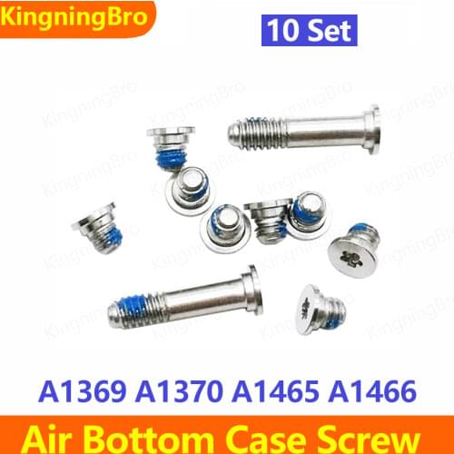 100Sets/lot New Bottom Case Screw Set For Macbook Air A1369 A1370 A1465 A1466 2010-2016