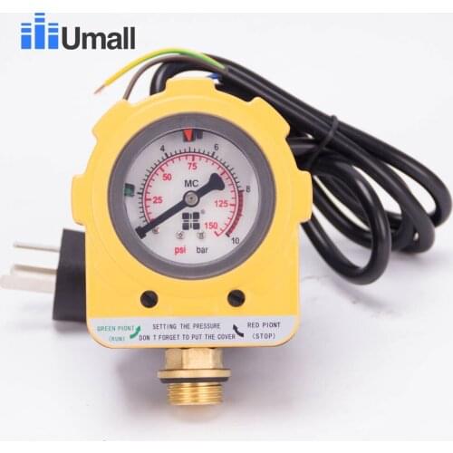 10//10Bars Water Pump Automatic Intelligent Photoelectric switch Adjustable Electronic Pressure meter Controller AU Plug 220v