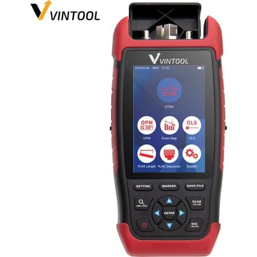 FTTH Fiber Optic OTDR Reflectometer Mini Optical Tester VFL OPM OLS RJ45 Ethernet Cable Sequence Distance Tracker