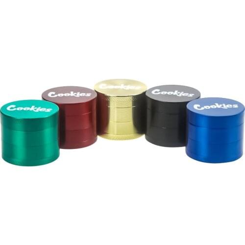 High Quality Multicolor 40mm Metal Grinder tobacco four-layer flat Smoked Herbal Grinder Tobacco Smoking Accessories