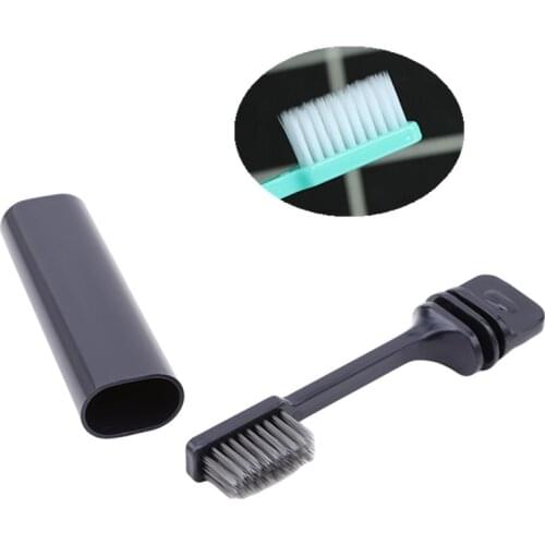 Fashion Fold Travel Camping Hiking Outdoor Easy To Take Foldable Teethbrush Portable Compact Bamboo Charcoal Toothbrush Folding