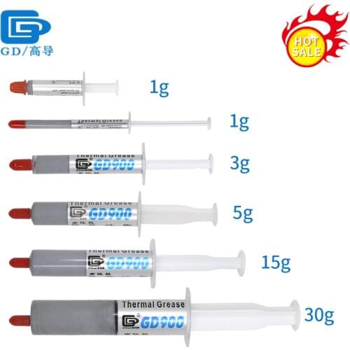 1g 3g 7g 15g 30g GD GD900 Thermal Paste/Grease for CPU Cooler PC Processors Conductive Heatsink Plaster Compound Heatsink Plaste