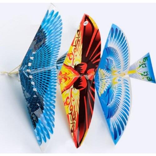 1 Set Rubber Band Power DIY Air Plane Ornithopter Bird Model Kite Kids Toy