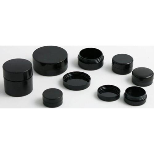 1000PCS/lot Empty 1g 2g 3g 5g 10g 20g Black Portable Cream Jar jars Pot Box Makeup Nail Art Cosmetic Bead Storage Container