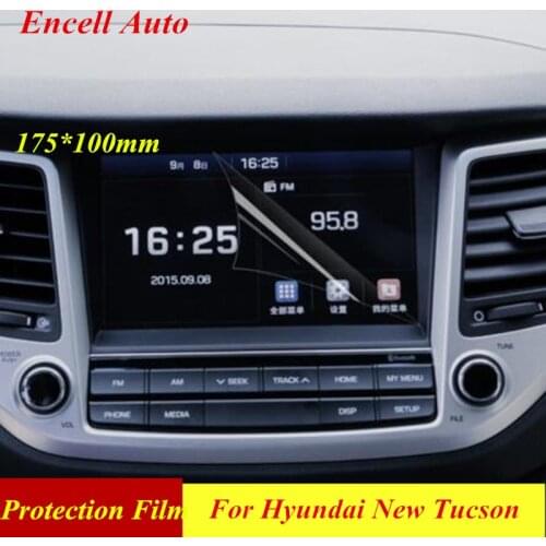 17.2 cm * 9.8 cm GPS Navigation Screen Steel Protective Film For Hyundai Tucson 2015 2016 Control of LCD Screen Car Sticker