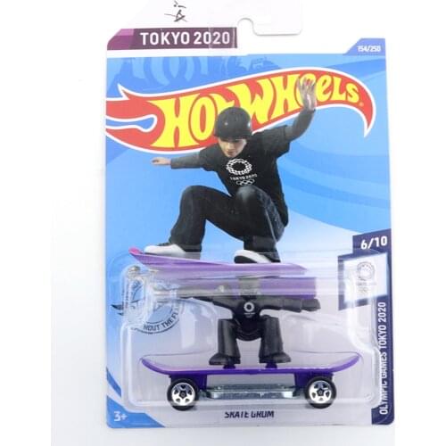 2020-154 Hot Wheels SKATE GROM Mini Alloy Coupe 1/64 Metal Diecast Model Car Kids Toys Gift