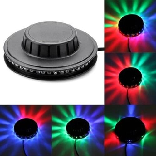 8W AC110V-240V Micro Rotating RGB Light 48 LEDs Sunflower LED Stage Light with retail package Free Shipping