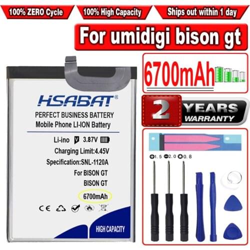 HSABAT 5800mAh Battery for UMIDIGI BISON GT 6.67 inch Smartphone