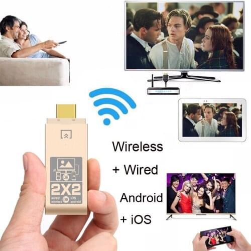 Wireless WiFi Display Dongle HDMI-compatible Video Adapter Screen Share for IPhone 11 12 IPAD HUAWEI P30 IOS Android Phone To TV