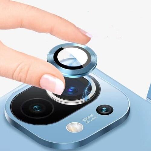 For xiaomi MI11 Case camera Lens Metal Ring Glass Full Cover Camera Lens screen Protectors case for xiaomi mi 11 mi11