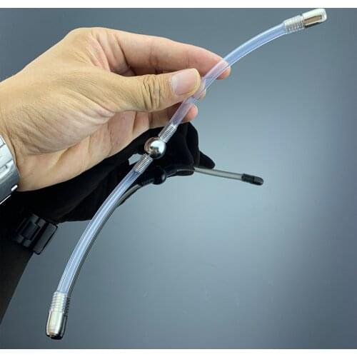 Double Urethral Tube Gay Urethral Dilation Sound Urethral Plug Catheter Male Penis Plug Sex Toys For Men Gays Alternative Toys