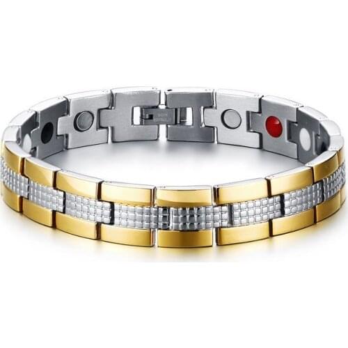 Two tone stainless steel love bracelet mens bracelets 2019 wholesale jewelry