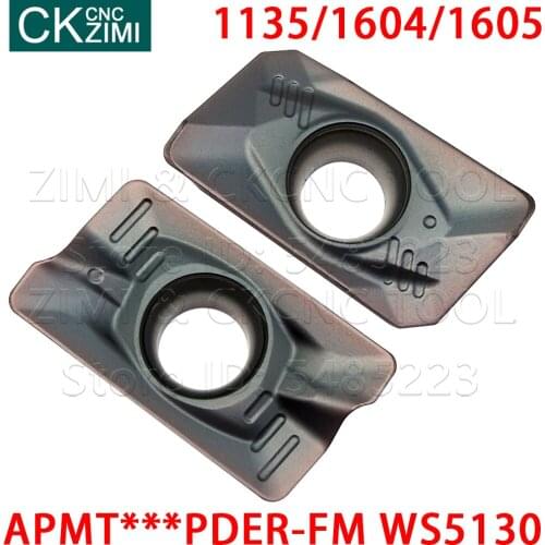 APMT1135PDER-FM APMT1604PDER-FM APMT1605PDER-FM WS5130 Carbide Inserts milling Inserts APMT for steel stainless steel cast iron
