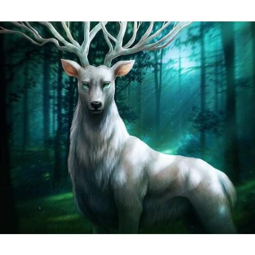 JMINE Div 5D deer Forest tree Full Diamond Painting cross stitch kits art High Quality Animal 3D paint by diamonds