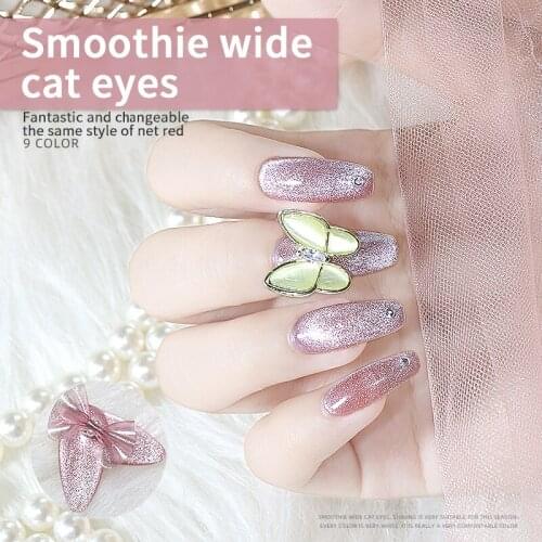 LEAMX 5ML Nail Shop Dedicated Spar Gel Smoothie Wide Cat Eye Glue Nail Art Magnet Stick Cat Eye Band Effect Magnet Art Tool Gift