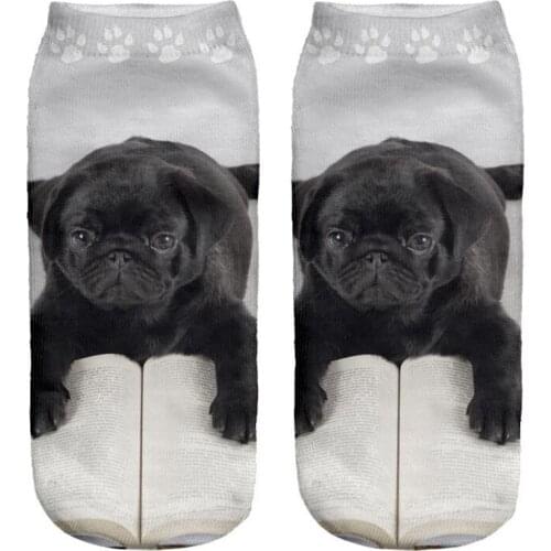 Summer 3D Printing Children Socks Cute Pet Dog Design Fashion Unisex Christmas Gift Socks Low Ankle Funny Sock for 8-16T Kids