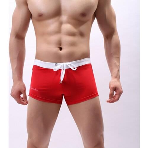 Mens Swimming Trunks Summer Youth Tether Swimsuit Beach Swimming Surfing Quick-Drying Swimwear 2021 Hot Spring Vacation Shorts