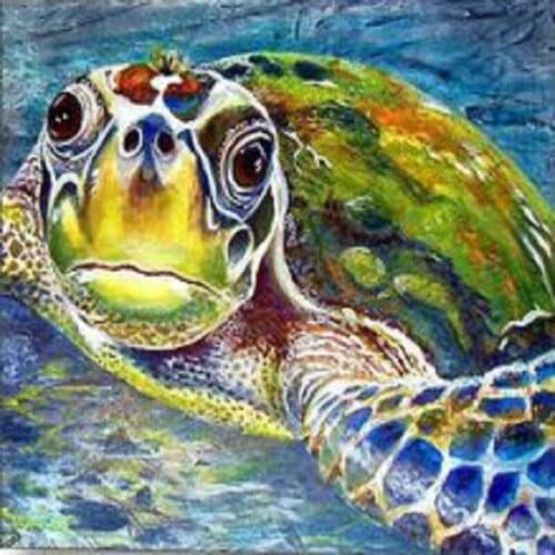 Diamond cross stitch crystal square rhinestones set full drill DIY diamond painting Turtle diamond embroidery Animal turtle