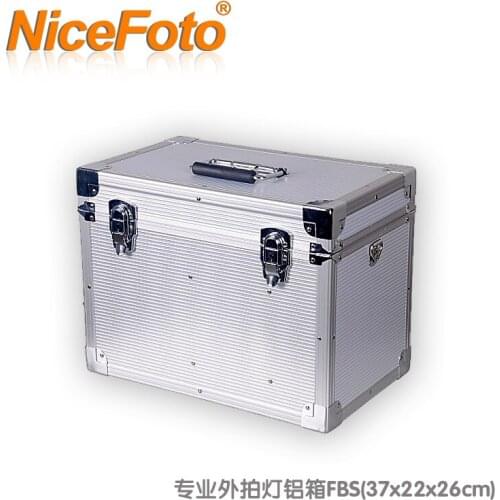 NiceFoto outdoor flash light aluminum case 37x22x26cm