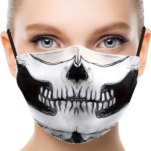NEW Skull Pumpkin Lamp Womens Adult Unisex Mouth Masks Face Protection Dust-Proof Windproof Cosplay Men Mask Party Breathable