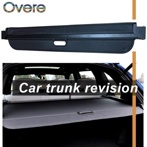 OVERE 1Set Car Rear Trunk Cargo Cover For BMW X5 E70 F15 2007-2018 Car-styling Black Security Shield Shade Auto accessories