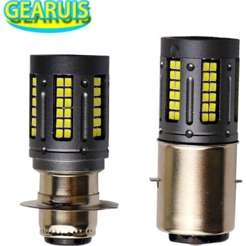 10X AC 9V to 48V H4 H6 P15S P15D 84 SMD 2016 LED P15D BA20D H4 5W 400MA Moto LED Headlight Light Fog Lights Super white yellow