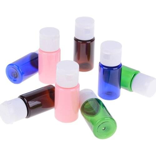 2 Pcs 10ml PET bottle, Plastic Bottle With Flip Top Cap Portable Travel Bottle 4 Colors Hot Selling