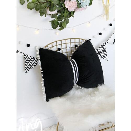 Pillow Bow Sofa Cushion Pink Sitting Chair Cushions Pillows For Living Room Bed Cushion Decorative Cute Office Chair Cushions