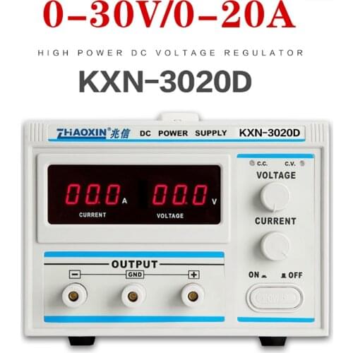 220V DC Voltage Regulator Adjustable Power Supply High-Power Switching Variable DC Power Supply 30V 20A KXN-3020D