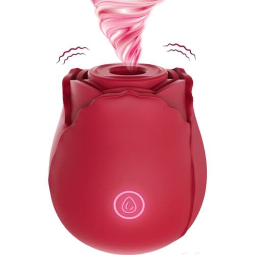 Rose Vagina Sucking Vibrator Nipple Sucker Oral Licking Clitoris Stimulation Powerful Sex Toys for Women Rose Vibrator