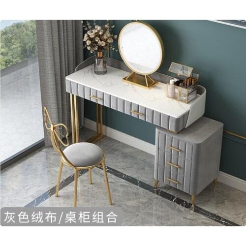 Modern simple light luxury dressing table bedroom storage cabinet integrated small Nordic window dressing table net red