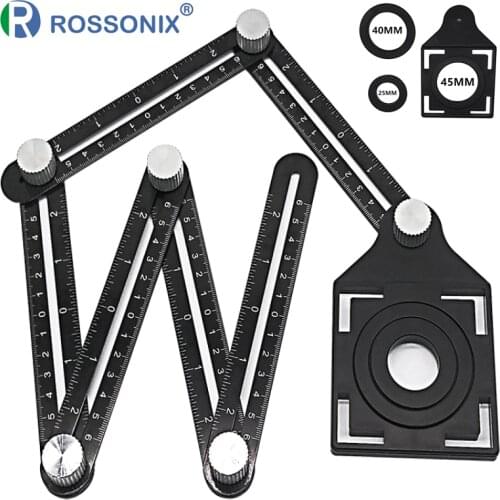 Construction Tools Six Fold Ruler Tile Opening Locator Mud Tile Shop Paste Floor Tiles Glass Vientiane Universal Hole Punch Tool