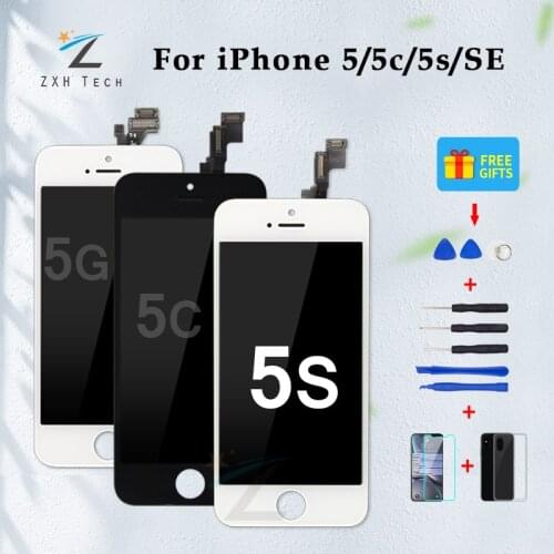 1PCS Quality A++++ Display for iPhone 5S 5C 5 LCD Digitizer Assembly with Great Touch Replacement Great Packaging and Free Gifts