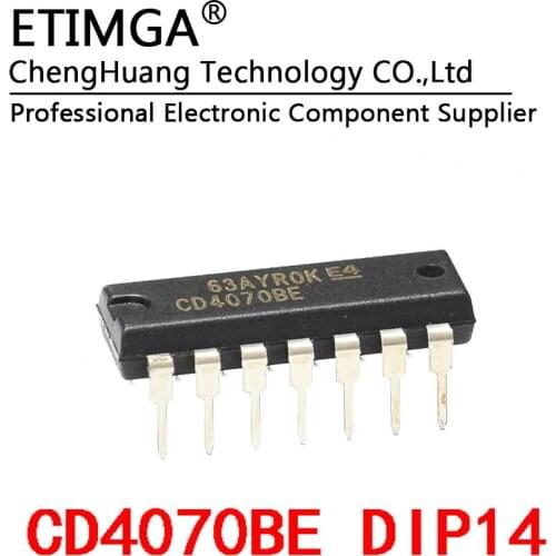 5PCS/LOT Original CD4070BE CD4070 DIP14