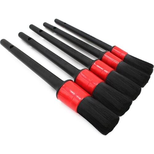 5PCS Car Wash Auto Detailing Brushs Air Outlet Conditioning Vent Cleaning Tools Dashboard Accessories Cleaning Set