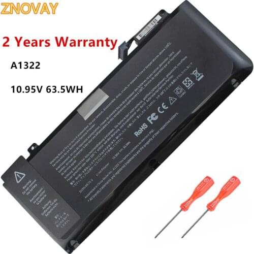 A1322 A1278 Laptop Battery for Apple 2009 2010 2011 2012 MacBook Pro 13 inch fits MB990LL/A MB991ll/A MC374ll/A 10.95V 63.5WH