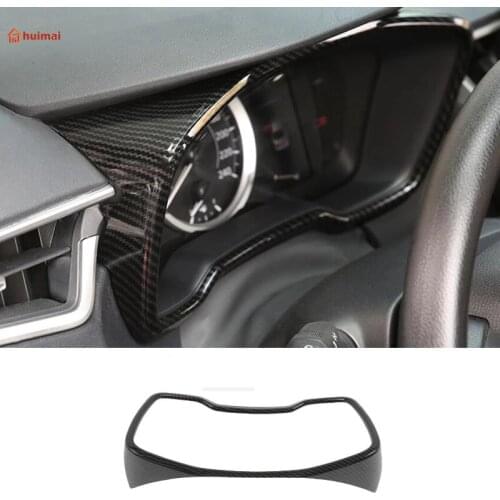 For Toyota Corolla sedan/Cross 2019 2020 2021 Carbon Fiber Car Interior Accessories Front Instrument Panel Frame Cover Trim LHD