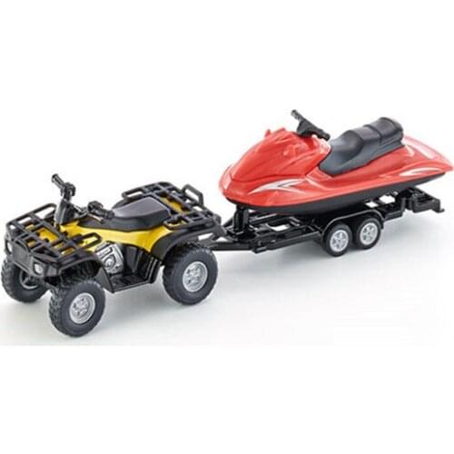 Car Diecast 1/50 Motorboat Alloy Four-wheel Off-road Beach Motorcycle Model Collection Boy Adult Toy Cars Set