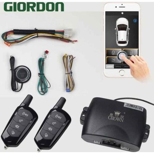 Car alarm universal central locking alarm car with auto start keyless entry system remote start for toyota 4 runner start stop