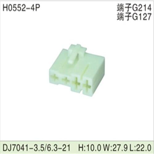 Free shipping 500pcs DJ7041-3.5/6.3-21 4Pin AMP Car Electrical Wire Connectors for VW,BMW,Audi,Toyota,NISSAN AND other