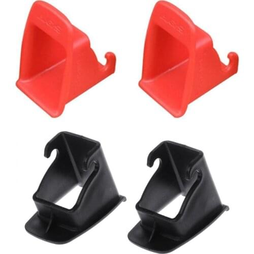 Black/Red 1 Pair Car Baby Seat ISOFIX Latch Belt Connector Guide Groove Plastic Accessories Seat Interior Car M9C0