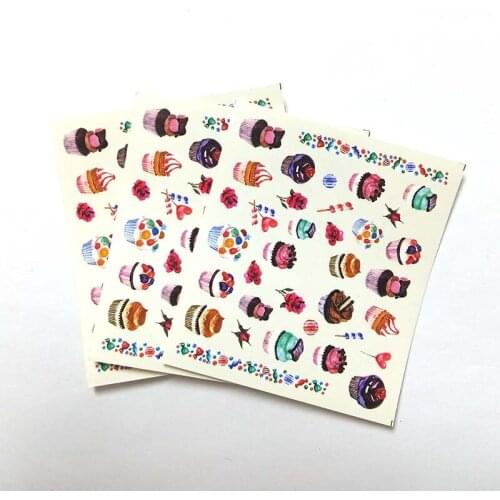 3pcs Nail Art Tips Decorations Decals DIY Manicure Slider Embossed Nail Sticker Feathe Adhesive B60