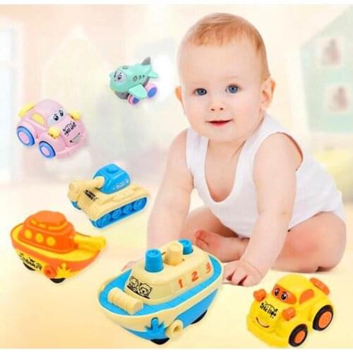 Baby Mini Toy Car Engineering Car Train Airplane Car Toy Children Cute Cartoon Resistance To Fall Inertia Car Model Holiday Gift