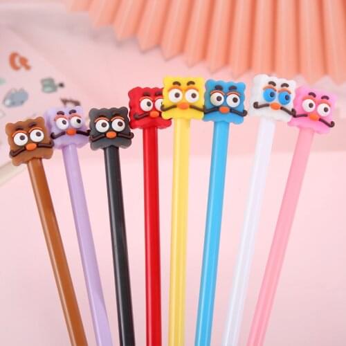 Ellen Brook 1 PCS Cute Creative Gel Ink Pens Kawaii Cartoon Stationery Material Office School Supplies Kids Gifts Gel Pen