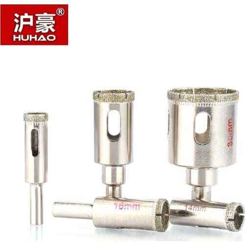 HUHAO 1pc Marble Hole Maker Thick Diamond Powder Coating Drill Bit Jade Prayer Beads Rounding Tool Multi-function Sharp Drilling