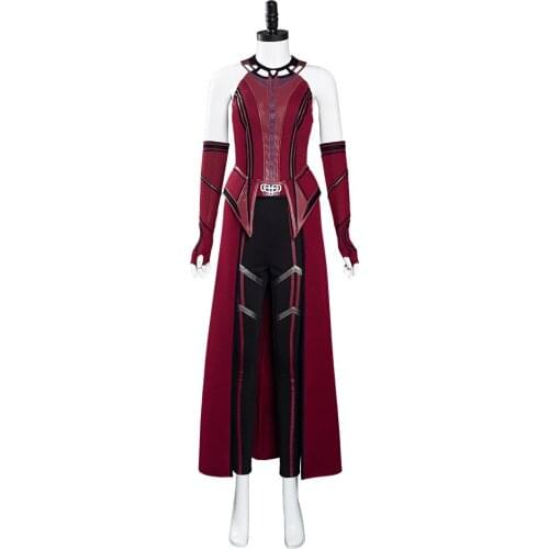 Wandavision Scarlet Witch Cosplay Costume Outfits Halloween Carnival Suit