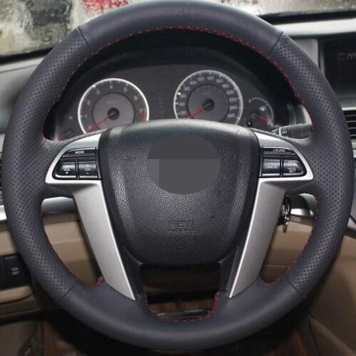 Hige Soft Faux Leather Car Steering Wheel Cover for Honda Accord 8 2008-2012 Crosstour 2012 Pilot 2009-2015 Odyssey 2011-2017