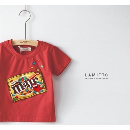 Tonytaobaby Summer Wear New Boys and Girls Childrens Wear Chocolate Bean Cotton T-shirt