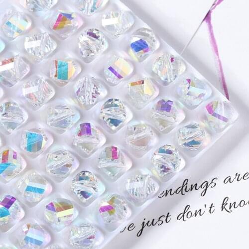 New style!! 8mm 20pcs/bag high quality K9 crystal glass Spiral beads sew on rhinestones with holes DIY/jewelry accessory